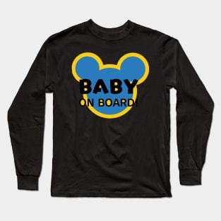 Cute Baby Boy On Board! Long Sleeve T-Shirt